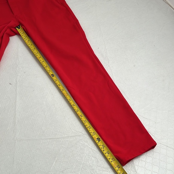 Michael Kors red skinny stretch 5 pocket ponte knit pants - Picture 9 of 11